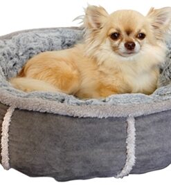 HONDENMAND PLUCHE DONUT GRIJS