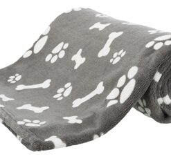 TRIXIE HONDENDEKEN KENNY FLEECE BOT / POOTJES GRIJS