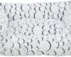 TRIXIE HONDENMAND MILA HOEKIG PLUCHE WIT / GRIJS