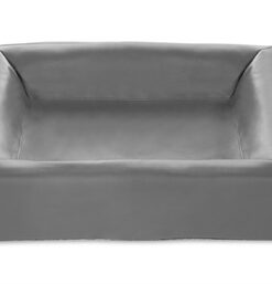 BIA BED KUNSTLEER HOES HONDENMAND GRIJS