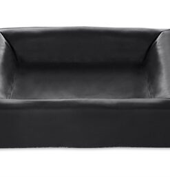 BIA BED KUNSTLEER HOES HONDENMAND ZWART